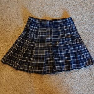 Pleated Mini Skirt